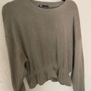 ZARA green sweater